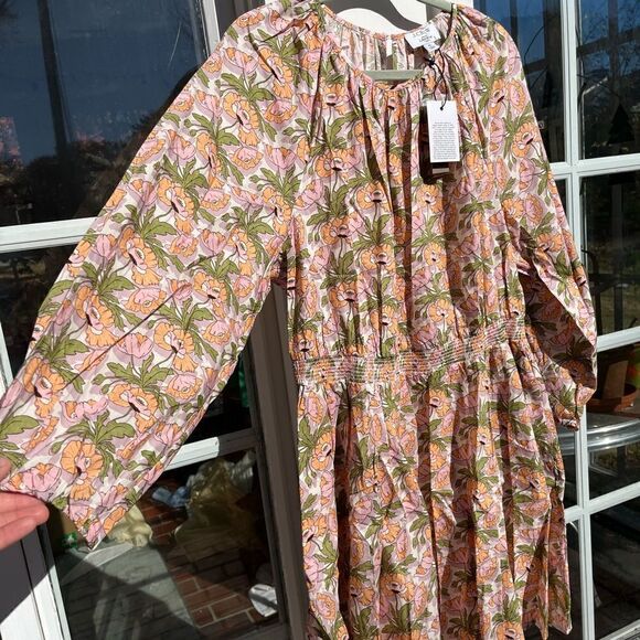 J Crew Smocked Waist Mini Dress in Liberty® Butterfield Poppy Fabric NWT - Picture 11 of 15